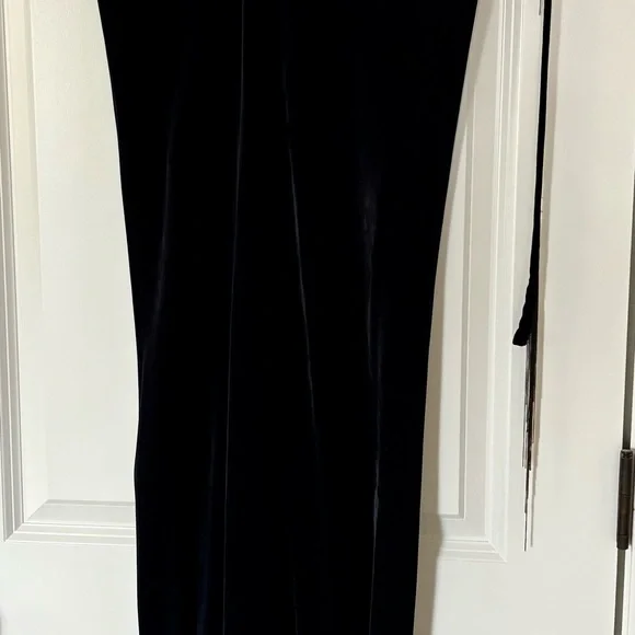 Ann Demeulemeester Black Velvet Fish Tail Drawstring Maxi Dress or floor skirt - Picture 12 of 12